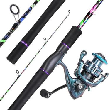 Imagem de Sougayilang Combo De Vara Pesca E Carretilha, Varas Spinning Im7 Graphite Blank Com Cabo Eva - 7'0" 2000