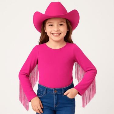Imagem de Body Infantil Ana Castela Country Rosa Pink  Manga Longa Menina C/Fran