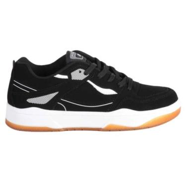 Imagem de Tênis Logus Casual Confortável Cadarço Masculino Preto Caramelo, 39, P