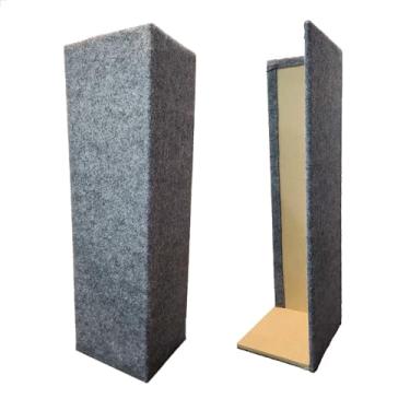 Imagem de Arranhador Gato Base Dentro Carpete Protetor Canto Sofa Cama (Cinza)