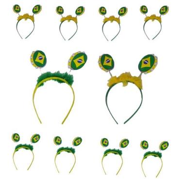 Imagem de Kit 10 Tiara Pandeiro Brasil Copa Do Mundo - CRB