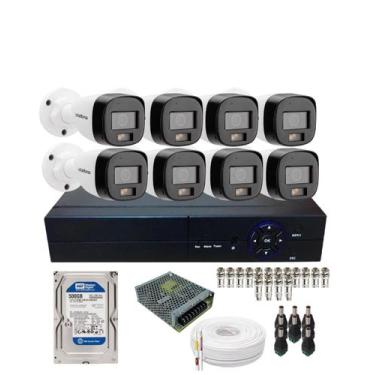 Imagem de Kit 8 Câmeras Intelbras VHD 3220 B FC Com Áudio Dvr 8 Canais Alta Perf