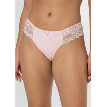 Imagem de Calcinha Fio Duplo Rendada - Gimara, G, Rosa bb