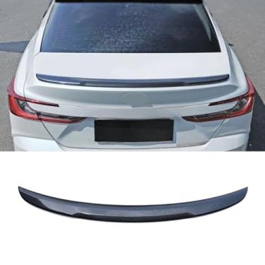 Imagem de Spoiler de porta-malas de carro compatível com 9ª geração Camry 2024 Car Trunk Wing Body Kit Acessórios (Carbon Look)