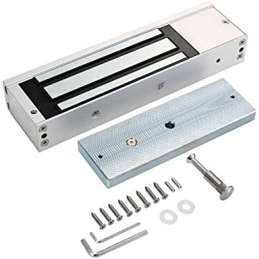 Imagem de Trava magnética elétrica 500 kg 544 kg força de retenção fechadura eletromagnética 12V à prova de falhas modo NC porta única para sistema de controle de acesso/porta de metal/porta à prova de fogo/porta de madeira/porta de vidro etc. (500 kg/544 kg)