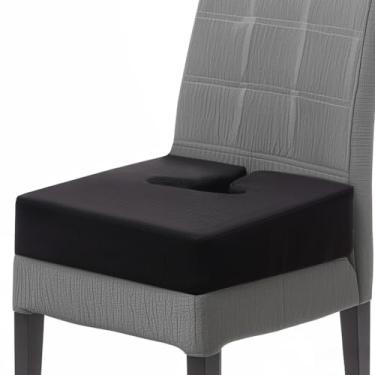 Imagem de COMFelicify Almofada extra grossa para assento de cadeira de escritório, almofadas de encosto e quadril, almofada de assento antiderrapante para longas horas em cadeiras de rodas/carros e cadeiras de