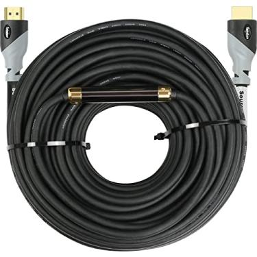 Imagem de Tainston Cabo HDMI de alta velocidade/cabo HDMI (75 pés/23 m) versão 2.0 amplificador de sinal integrado, classificação CL3, suporte 4K 3D, Ethernet, 1080P e canal de retorno de áudio