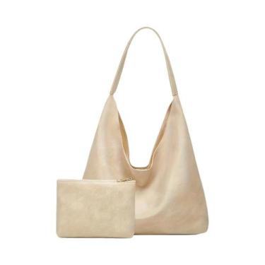 Imagem de Bolsa Tote Grande Retrô Feminina - Design Simples e Elegante, BR-G, Ma