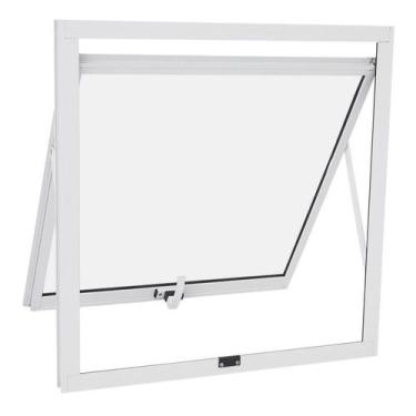 Imagem de Janela Maxim-Ar em Alumínio Vidro Mini Boreal 60x60 Branca Alumislim S