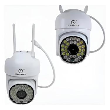 Imagem de Câmera de Segurança IP WiFi Externa, PTZ 360°, Imagem Full HD 1080p (5MP) – Alta definição para monitoramento detalhado.