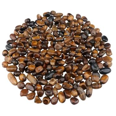 Imagem de 400 g Cascalho natural triturado a granel de quartzo polido enchimento de vaso de aquário pedras decorativas pedras suculentas seixos formato irregular