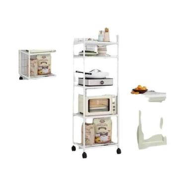 Imagem de Prateleira De Cozinha Ajustável De 3, 4, 5 Ou 6 Camadas, Carrinho Orga
