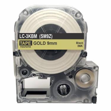 Imagem de Fita LC3KBM SM9Z Para Rotulador Lw300 9mm Dourado - BYT