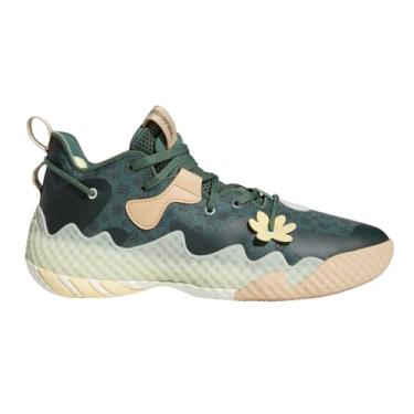 Imagem de adidas Tênis de basquete unissex adulto Dame 7 Extply, Verde, 40 BR