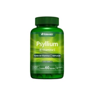 Imagem de Suplemento Psyllium + Vitamina C 60 Cápsulas  Herbamed