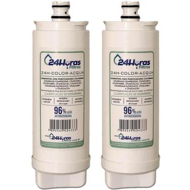 Imagem de 2X Filtro Refil Compatível Purificador Colormaq Acqua - 24 Horas Filtr