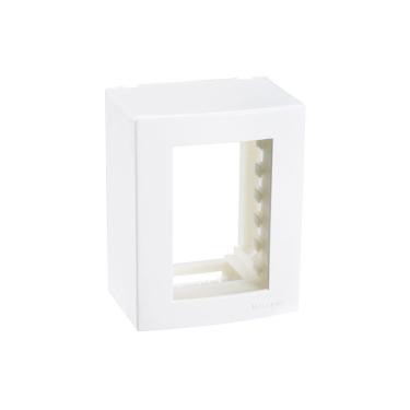 Imagem de Caixa De Sobrepor Com Suporte Margirius Sleek 75x95 Para 3 Módulos Branca
