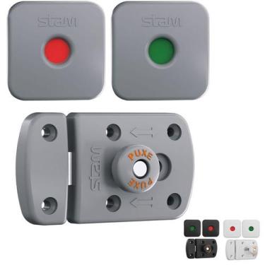 Imagem de Fechadura WC Stam com visor livre/ocupado para banheiro coletivo, idea