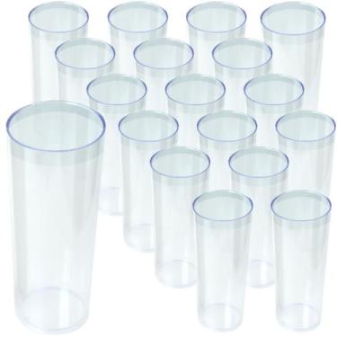 Imagem de Copo Long Drink festa Transfer Laser Lembrancinha 24 Unids - JLK PLAST