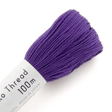 Imagem de Olympus Sashiko Thread - novelo de 100 m - bordado japonês e fio acolchoado (124-roxo)