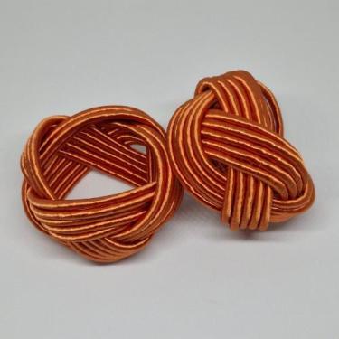 Imagem de Porta Guardanapo Nó Turco Traccia - Decor Madame Blue, Laranja