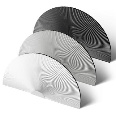 Imagem de Sulugood Persianas de janela tipo blackout, meio círculo, sem fio, sem broca, meia lua, favo de mel para janelas internas, isolamento térmico, redução de ruído, blecaute, branco, 91 cm L x 182 cm A