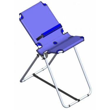 Imagem de Cadeira de Banho H2 Concha até 75 kg Ortobras - Pé de Apoio, M