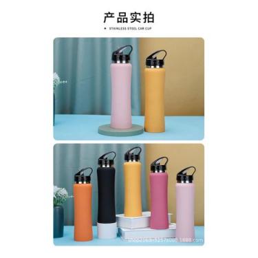 Imagem de Garrafa Térmica Inox Escolar Academia Água /suco Quente/frio - Sou Mai