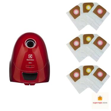Imagem de Saco Para Aspirador de Pó Electrolux NEO30 Com 9 Unidades - Porto Pel
