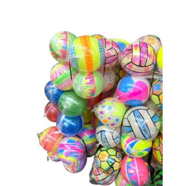 Imagem de Bola De Vinil Colorida Dente Leite 23CM Kit 12 Unidades - Mor, Água, B