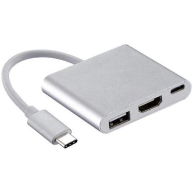 Imagem de Adaptador Hub 3 em 1 Usb Type-c Dex S8 S9 / Plus Mac - FY