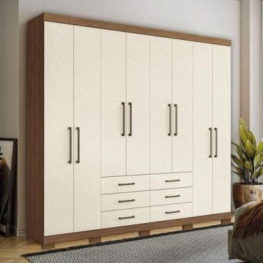 Imagem de Guarda roupa havana master 8.6 jatoba areia - Santos Andirá