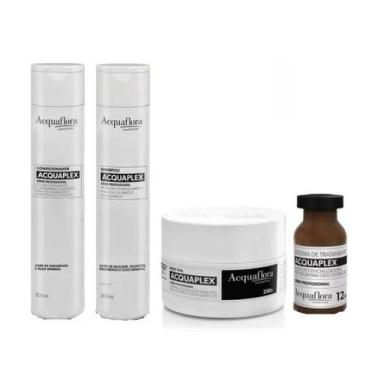 Imagem de Kit da  Acquaflora Acquaplex Kit Shamp, Cond, Másc & Fluído