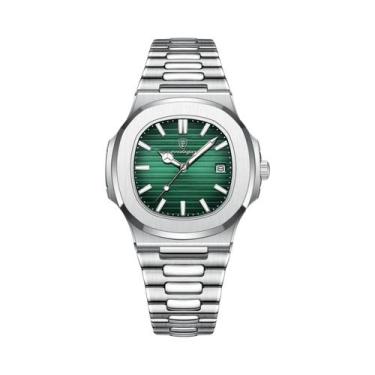 Imagem de Relógio De Quartzo Masculino À Prova d'Água Em Aço Inoxidável POEDAGAR