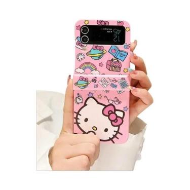 Imagem de Capa De Telefone Colorida Hello Kitty Para Samsung Galaxy Z Flip 7 6 5