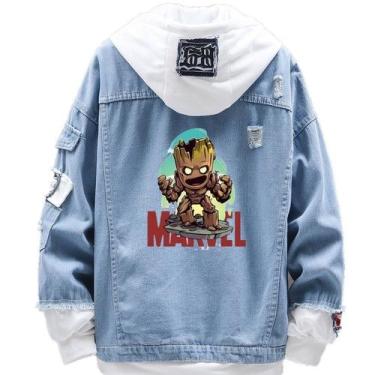 Imagem de Jaqueta jeans Sanmu Casual Style Digital Printing Groot