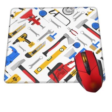 Imagem de Mouse pad ferramentas de trabalho reparo carpintaria mouse pads para mesa base de borracha antiderrapante tapete quadrado gamer mousepad para computador casa escritório