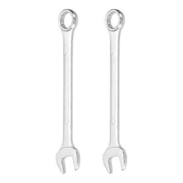 Imagem de HARFINGTON 2 peças chave de combinação 22 mm caixa métrica de 12 pontos e chave inglesa de extremidade aberta de aço zincado de extremidade dupla para conserto de móveis de tubos automotivos, faça