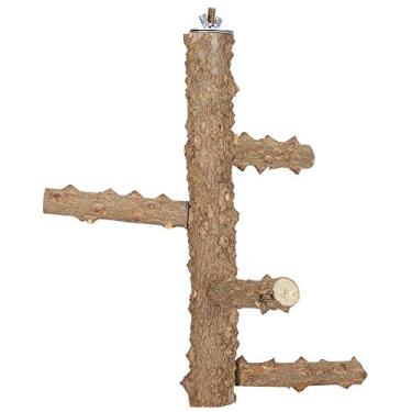 Imagem de Pssopp Bird Perch Nature Wood Stand Bird Standing Stick Bird Grinding Rod para 3-4pcs Pequenos Médios Pássaros Periquitos Canário Finch Budgie Calopsita [S] Perches