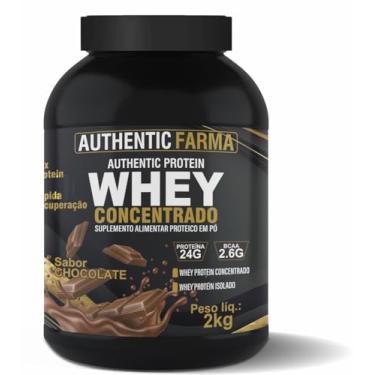 Imagem de Whey Concentrado Sabor Chocolate, Proteína 24g, BCAA 2,6g, Peso líq. 2kg