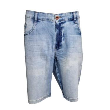 Imagem de Bermuda Masculina Jeans Clara Despojada Live Zoom Plus Size