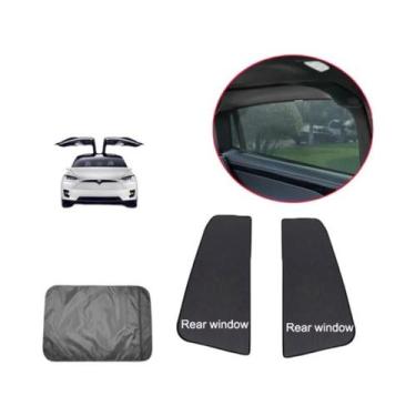 Imagem de Teto De Vidro Tesla Model X Com Tela De Sombreamento Para Teto Solar D