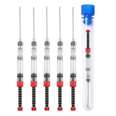 Imagem de Pacote com 5 enchimentos de seringa de tinta para caneta-tinteiro com tubo de armazenamento – Conversor de mola para recarga de cartuchos de tinta, conversores – Funciona com a maioria das