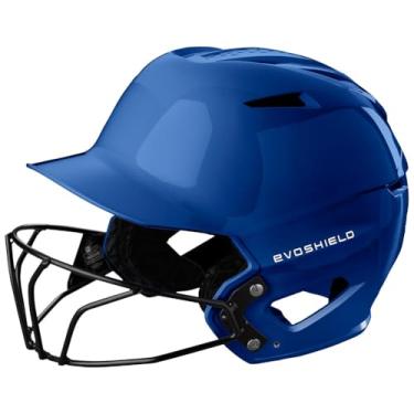 Imagem de EvoShield Capacete de rebatedor brilhante XVT 2.0 com máscara facial - royal, pequeno/médio