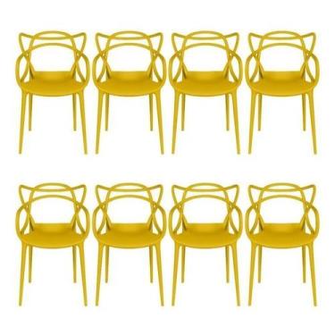 Imagem de Kit com 8 Cadeiras para Sala de Jantar Allegra Solna - OR Design