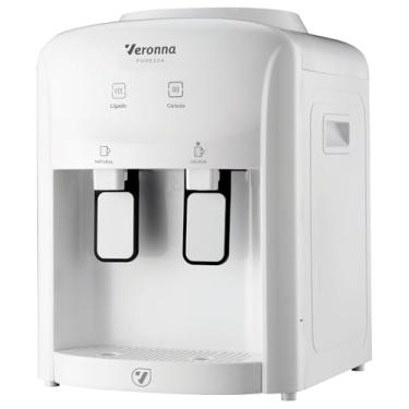 Imagem de Bebedouro Refrigerado Eletrônico Veronna Be200 Bivolt Agua Gelada Cor Branco 110v/220v