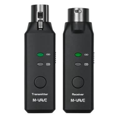 Imagem de M-VAVE Sistema de Transmissão Wireless para Microfone AIR BRIDGE - Transmissor e Receptor Sem Fio Latência Ultra-Baixa (<12ms), Qualidade de Áudio 24bit/48kHz, Alcance de 50m, Bateria Recarregável