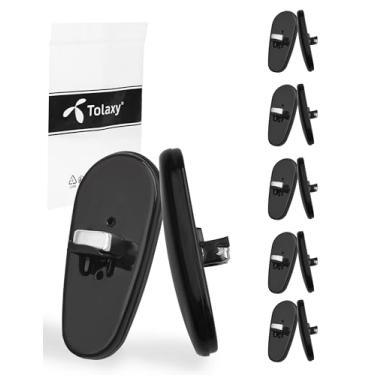 Imagem de Tolaxy 5 pares de peças de nariz de silicone macio preto atualizado para óculos de sol Ray-Ban RB3604 RB3534 RB3523 RB3536 RB3549 RB3584 RB3526 RB3538 RB3558 RB3660 RB3530, protetores de nariz