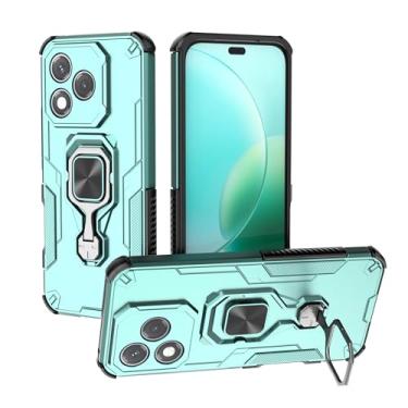 Imagem de SORAKA Capa para Honor 400 Lite 5G com suporte metálico giratório de 360 graus peça de ferro magnética para suporte magnético para telefone de carro