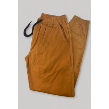 Imagem de Calça masculina Com Bolsos Estilo jogger - Valentes Toys, Marrom, G